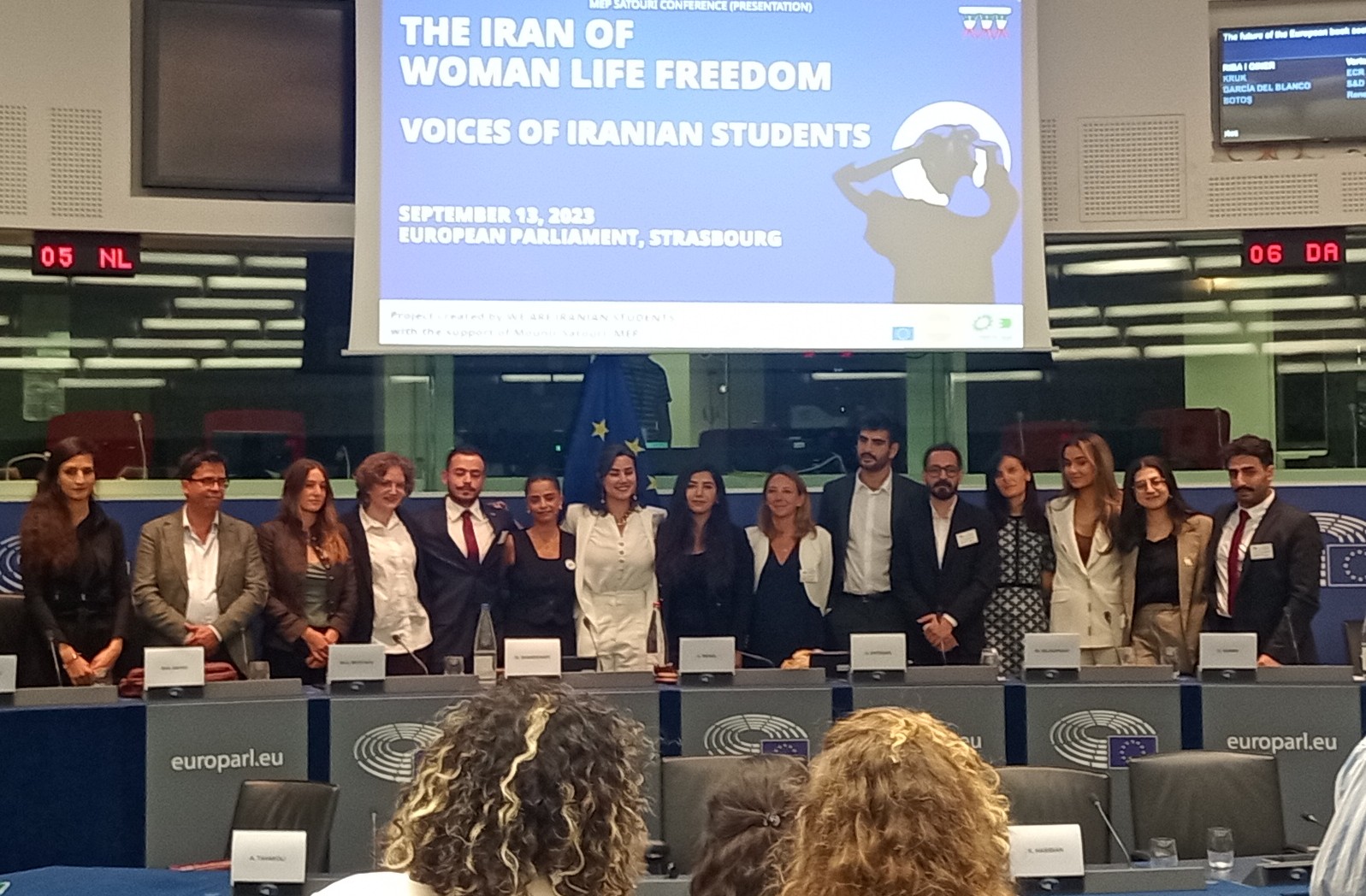 13sept2023: Femme-Vie-Liberté en direct du Parlement Européens avec les étudiant.es.s Iranien.nes.s